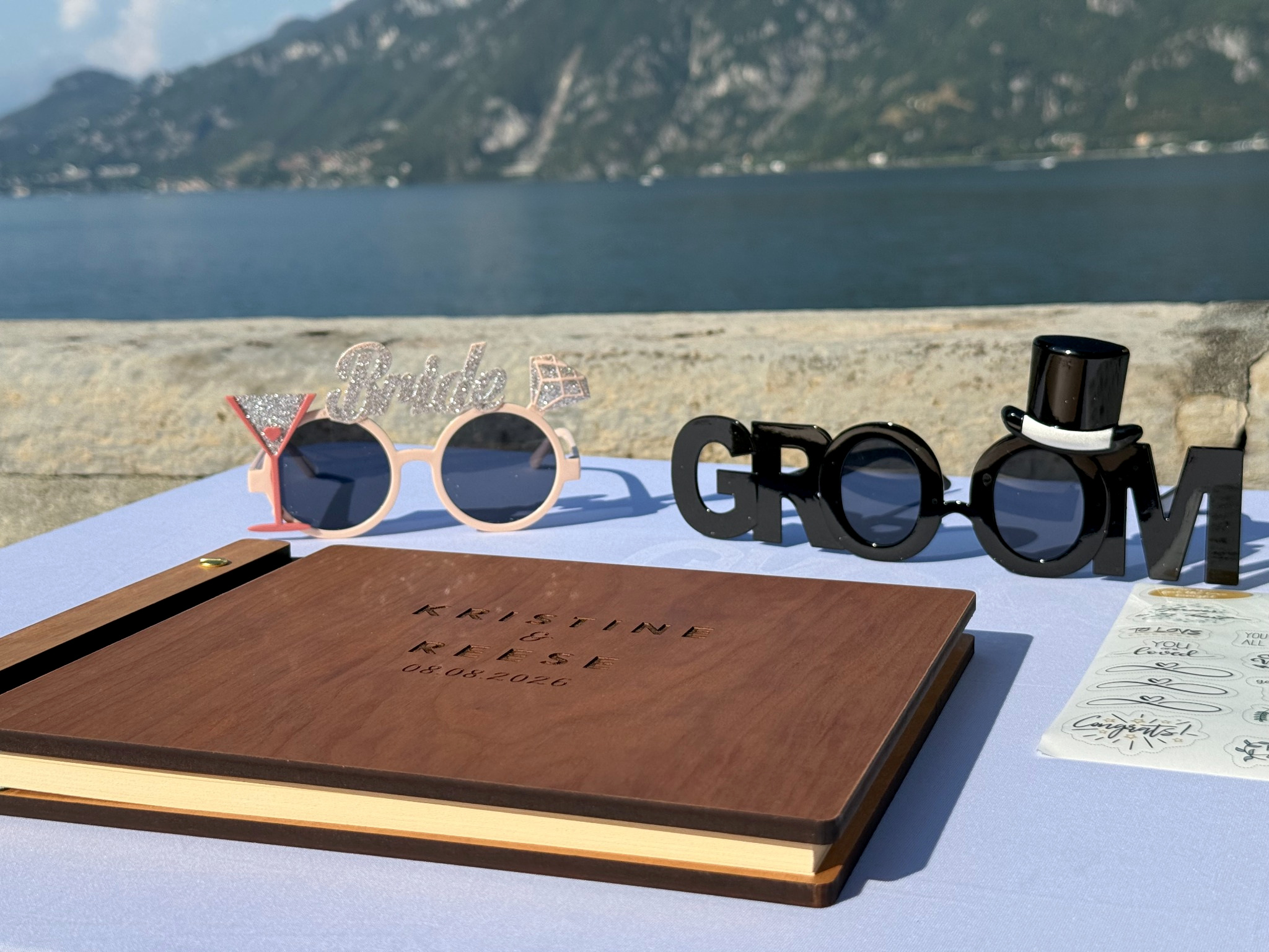 Bespoke guest book and prints